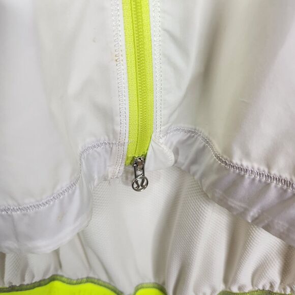 LULULEMON Vest Womens 8 White Presta Vest Reflective Pockets Lightweight Running - Picture 9 of 10